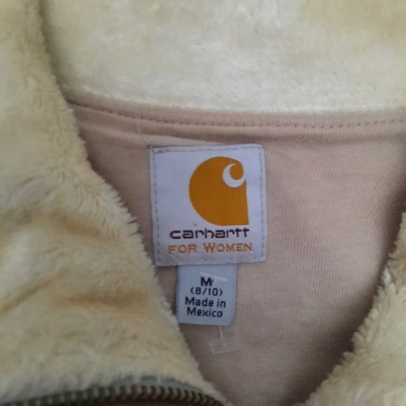 Carhartt Sherpa Sweat Jacket WK111 Medium - Picture 5 of 6